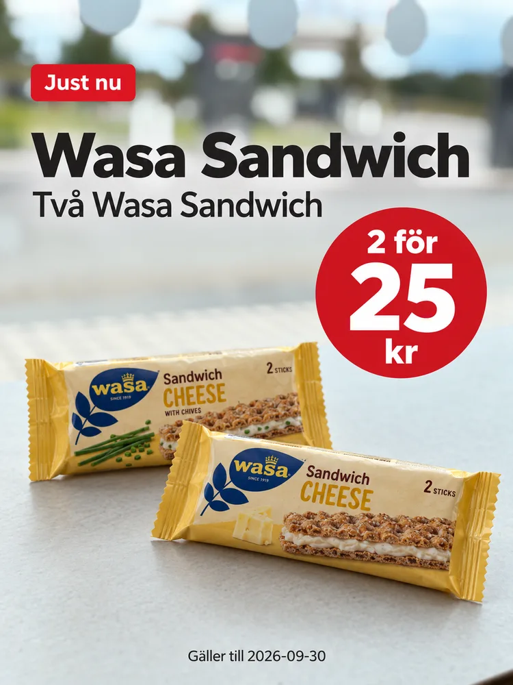 Wasa Sandwich, två för 25 kr